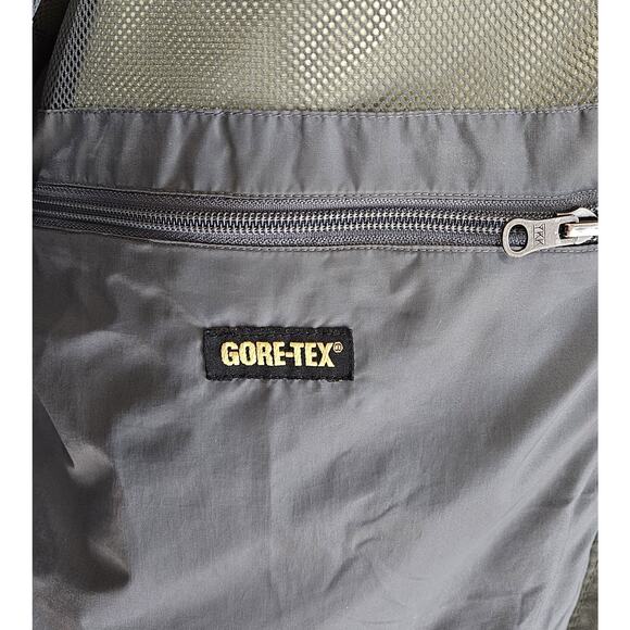 LANDS END Women's 14 16 Rain Wind Jacket Hooded Gore-Tex Olive Full Zip Bust 42" - Picture 5 of 8